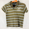 Poloshirt Grün mit weißen und blauen Streifen - 98/104