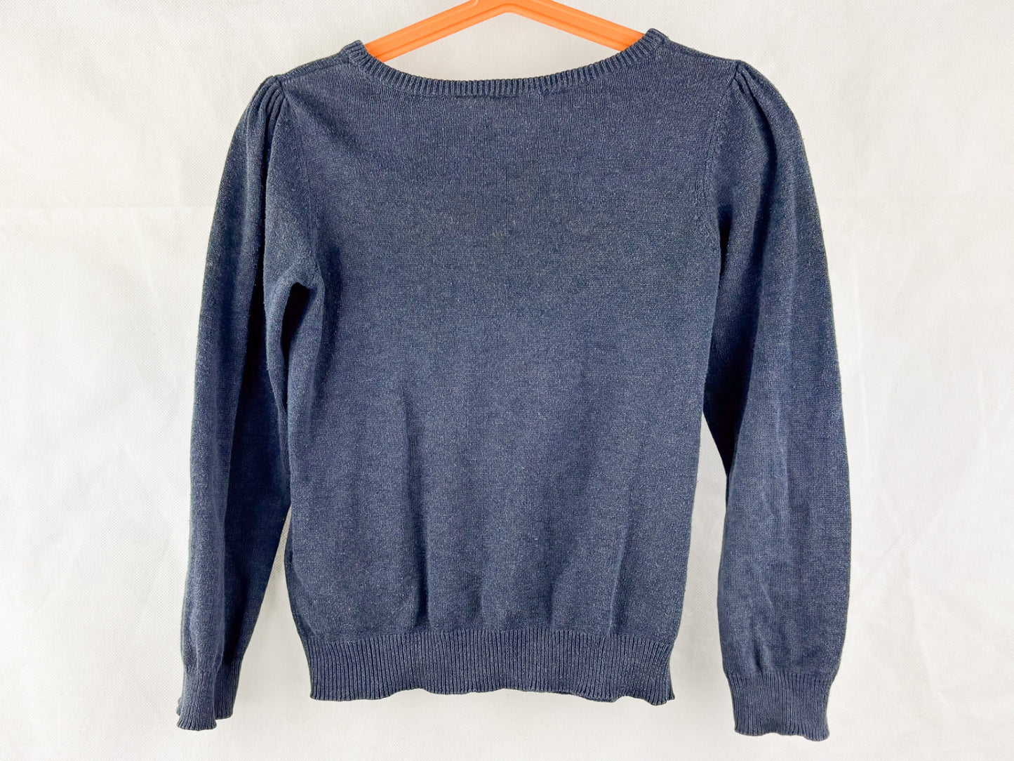 Pullover Blau mit schleifen Muster - 110/116