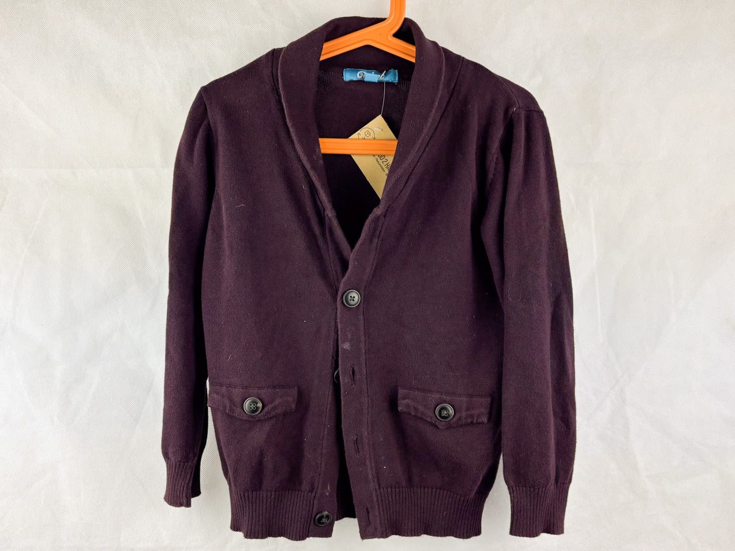 Strickjacke Bordeauxrot - 122