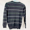 Pullover Blau mit Grün und Weißen Streifen - 116