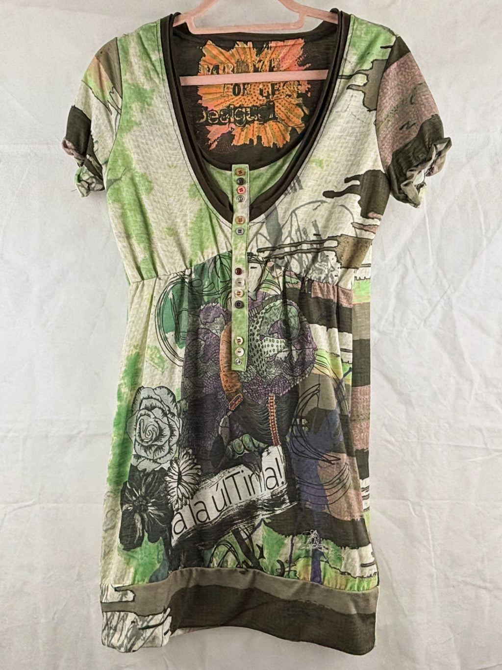 Desigual Kleid Bunt M/L, Neu