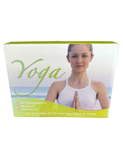 Yoga Übungsset, 40 Übungskarten, CD, Begleitbuch - Sehr gut