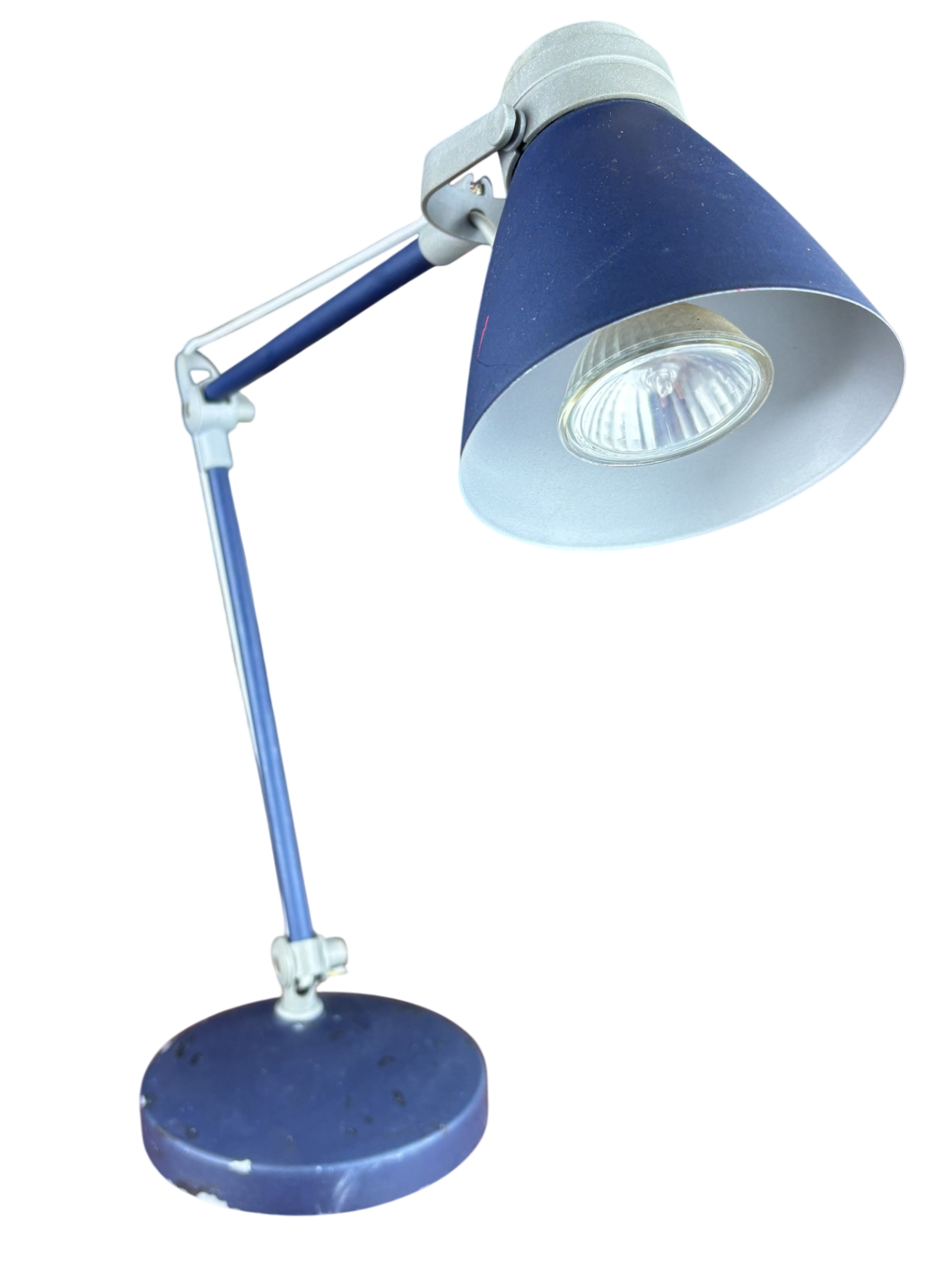 Schreibtischlampe, Metall, blau - Akzeptabel