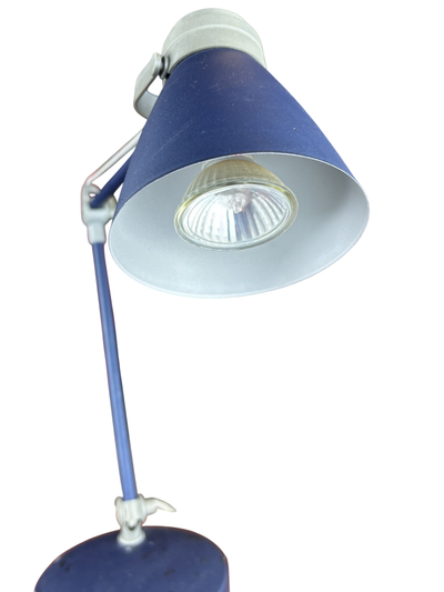 Schreibtischlampe, Metall, blau - Akzeptabel