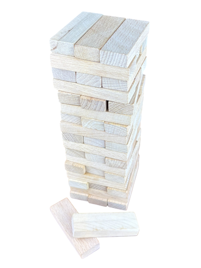 Simba Holzturm Stapelspiel, Gut (53 von 57 Holzsteine)