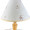 Stehlampe mit Holzsockel, US-Stecker, 45 cm hoch - Gut