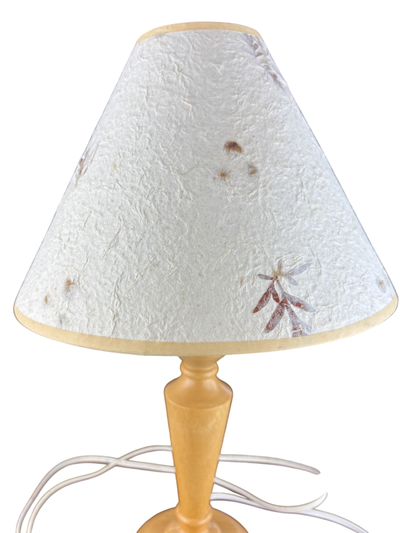 Stehlampe mit Holzsockel, US-Stecker, 45 cm hoch - Gut