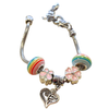 Modeschmuck, Armband Kinder Regenbogen/Rosa