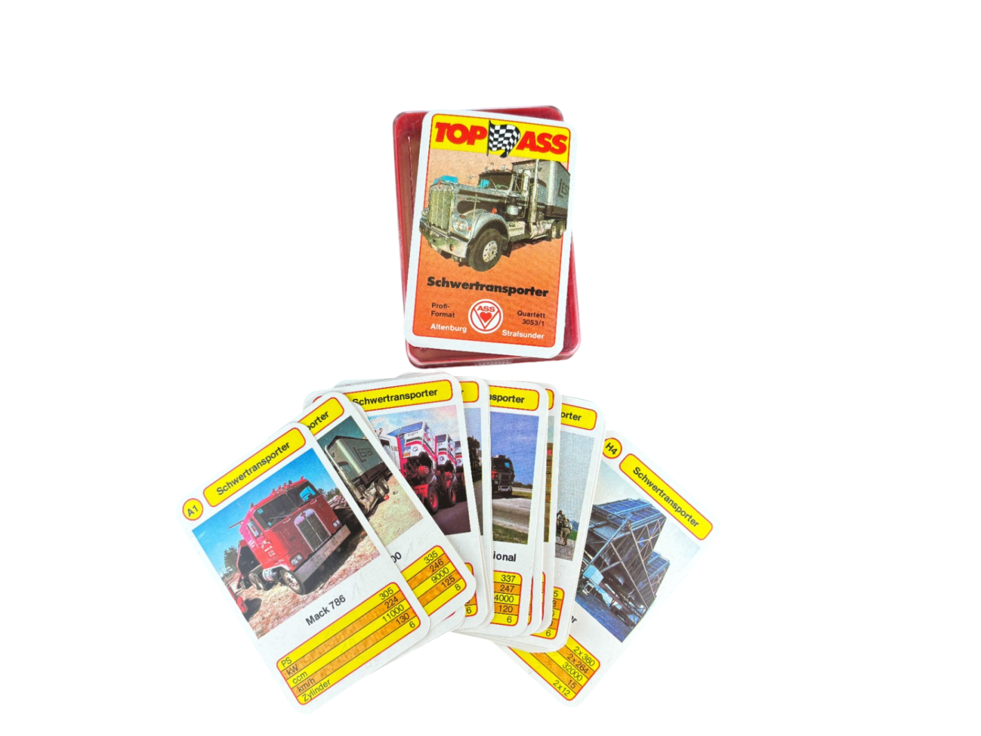 Kartenspiel TOP ASS Quartett - Schwertransporte
