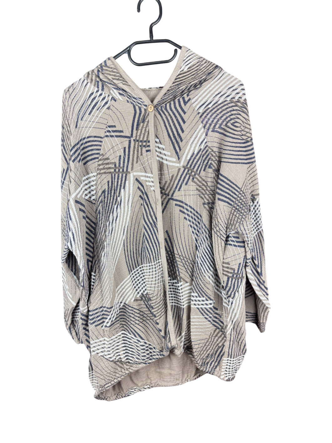 Hemd Kleid Beige, Blau, Weiß - ,