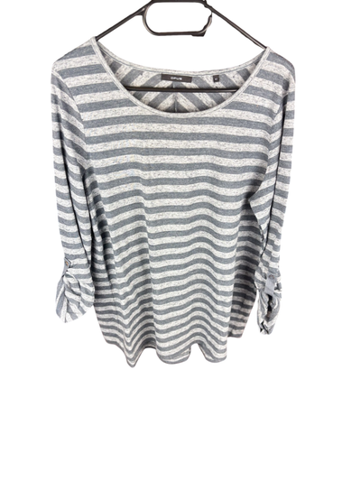 OPUS Pullover Dünn Grau und Weiß - ,