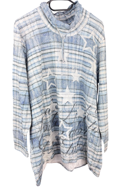 Nicht angegeben Bekleidung, Pullover Blau und Weiß - ,