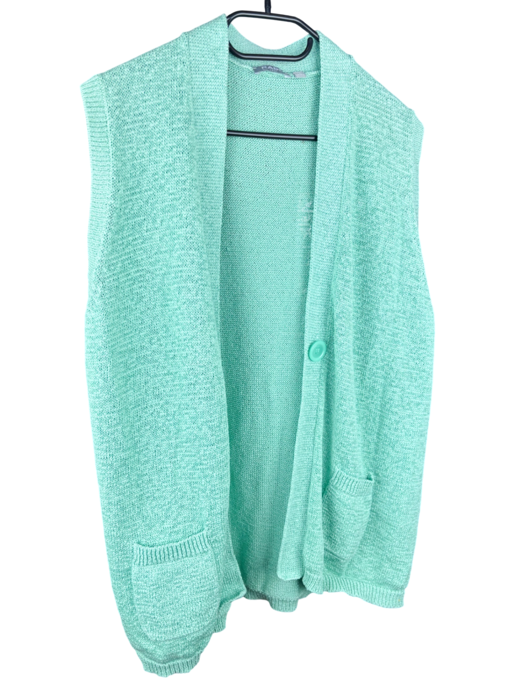 Strickjacke kurz Arm Türkis - ,