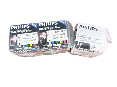 Philips Halogenlampe GU 5.3, 12V 35W, 3 Stück