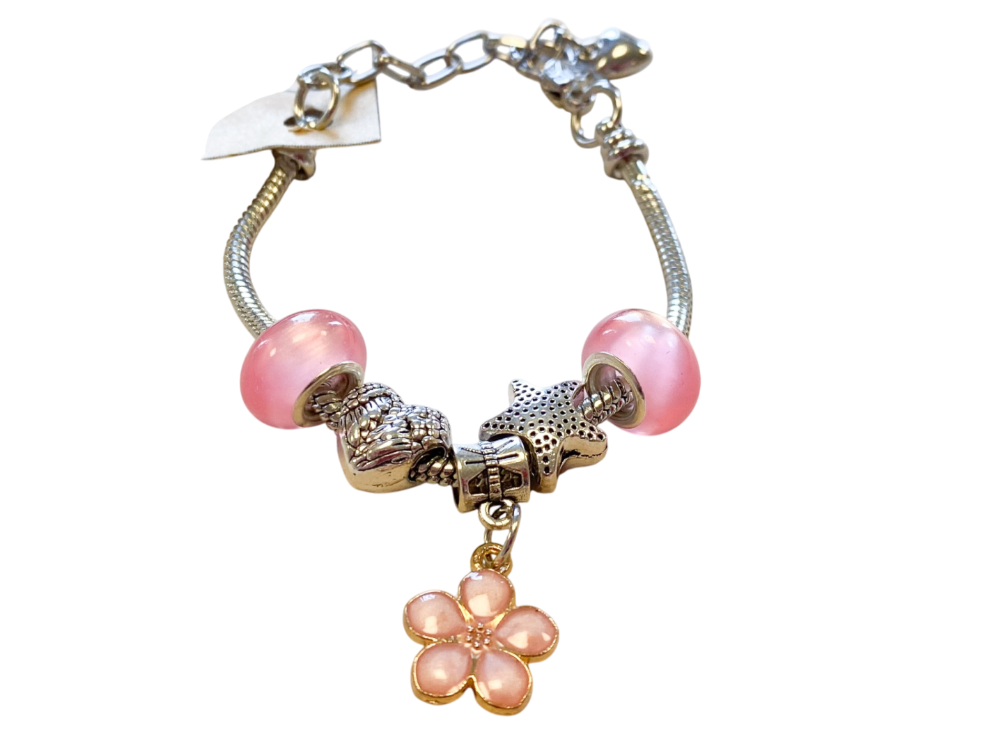 Armband Kinder Durchsichtig Rosa, Neu ohne Etikett