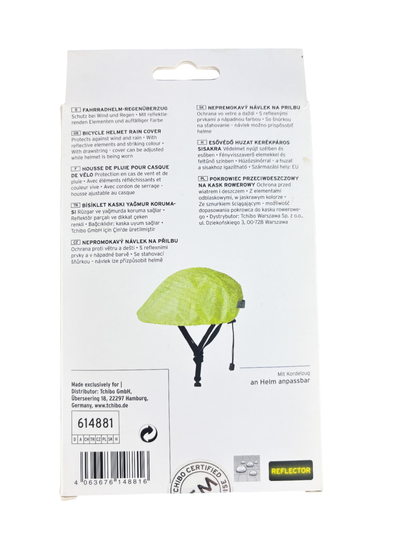 Fahrradhelm Schutz Regenüberzug, Neongelb
