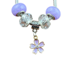 Modeschmuck, Armband Lila/Weiß Blume Lila - ,