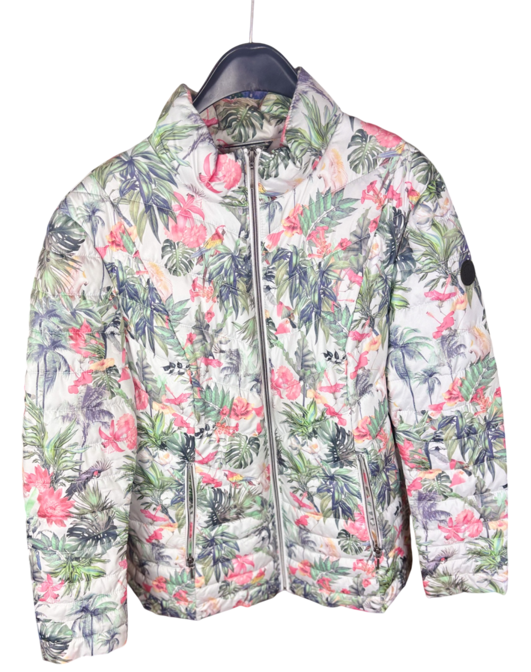 Gina S Bekleidung, Jacke Weiß mit Bunten Motiven - 44, Sehr gut