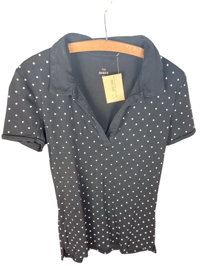 T-Shirt Schwarz mit weiße punkten M, Gut