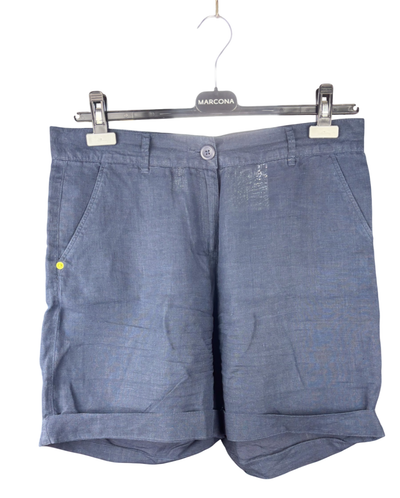 kurze Hose Leinen Dunkelblau - 40