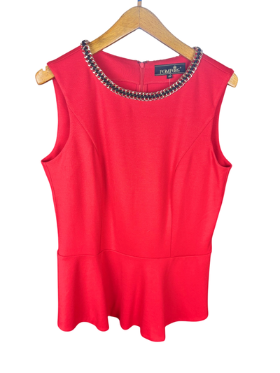 POMPOO Bekleidung, Top Rot - 46, Sehr gut