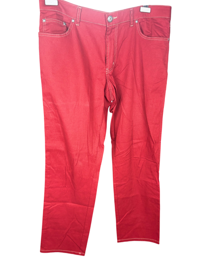 Herren Jeans Rot