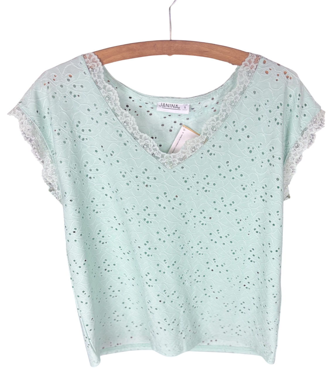 Janina Bluse-Shirt mintgrün S, Gut