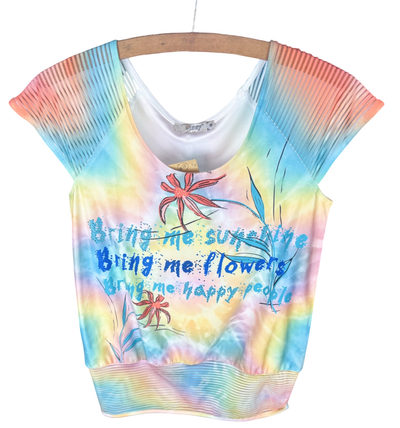 Yissy Bekleidung, T-Shirt Bunt mit Strass  S