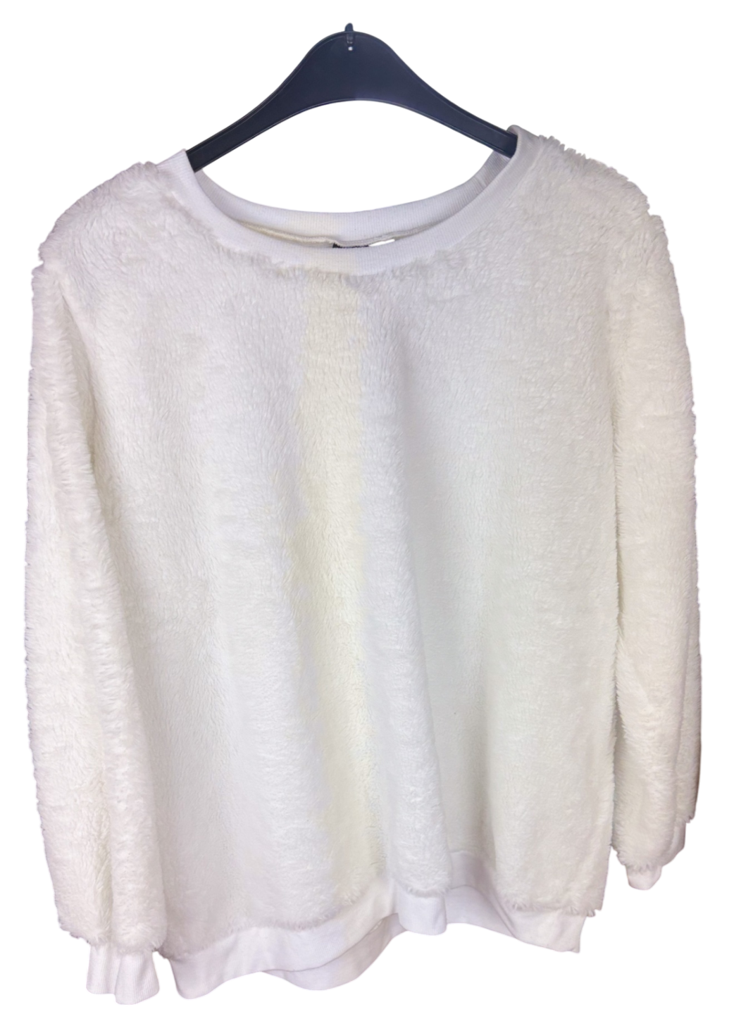 Pulli Flauschig  Weiß 46,