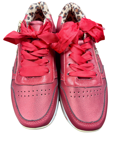 cats Schuhe Sneaker Rot mit leo Rand - 38,