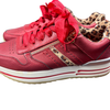 cats Schuhe Sneaker Rot mit leo Rand - 38,