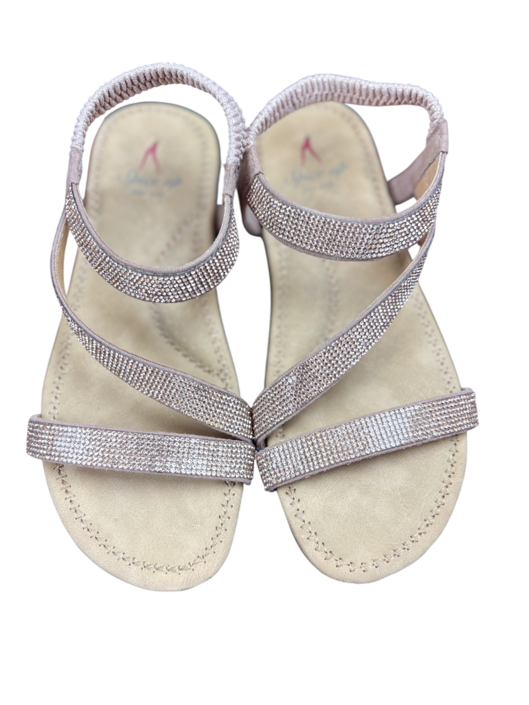 Spice up Schuhe Sandale Gold glitzer - 37,