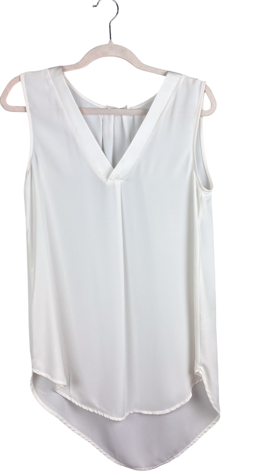 Kurzarm-Chiffon Bluse Weiß 40, Gut