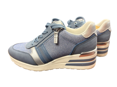 Venice Schuhe Sneaker Blau Glitzer - 38, Gut