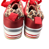 cats Schuhe Sneaker Rot mit leo Rand - 38,
