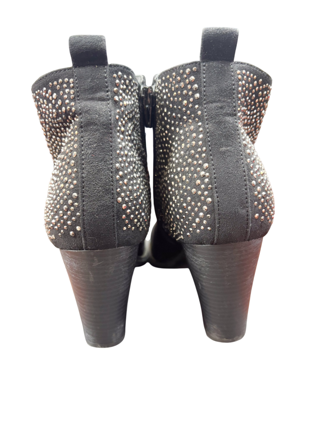 CATWALK Schuhe Blockabsatz Schwarz mit pajeten - 38/,