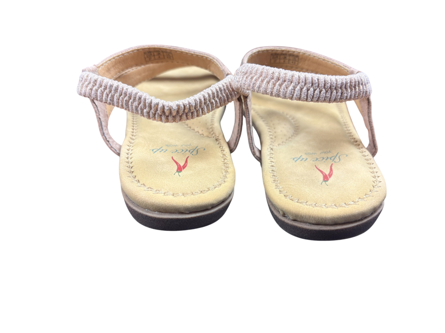 Spice up Schuhe Sandale Gold glitzer - 37,