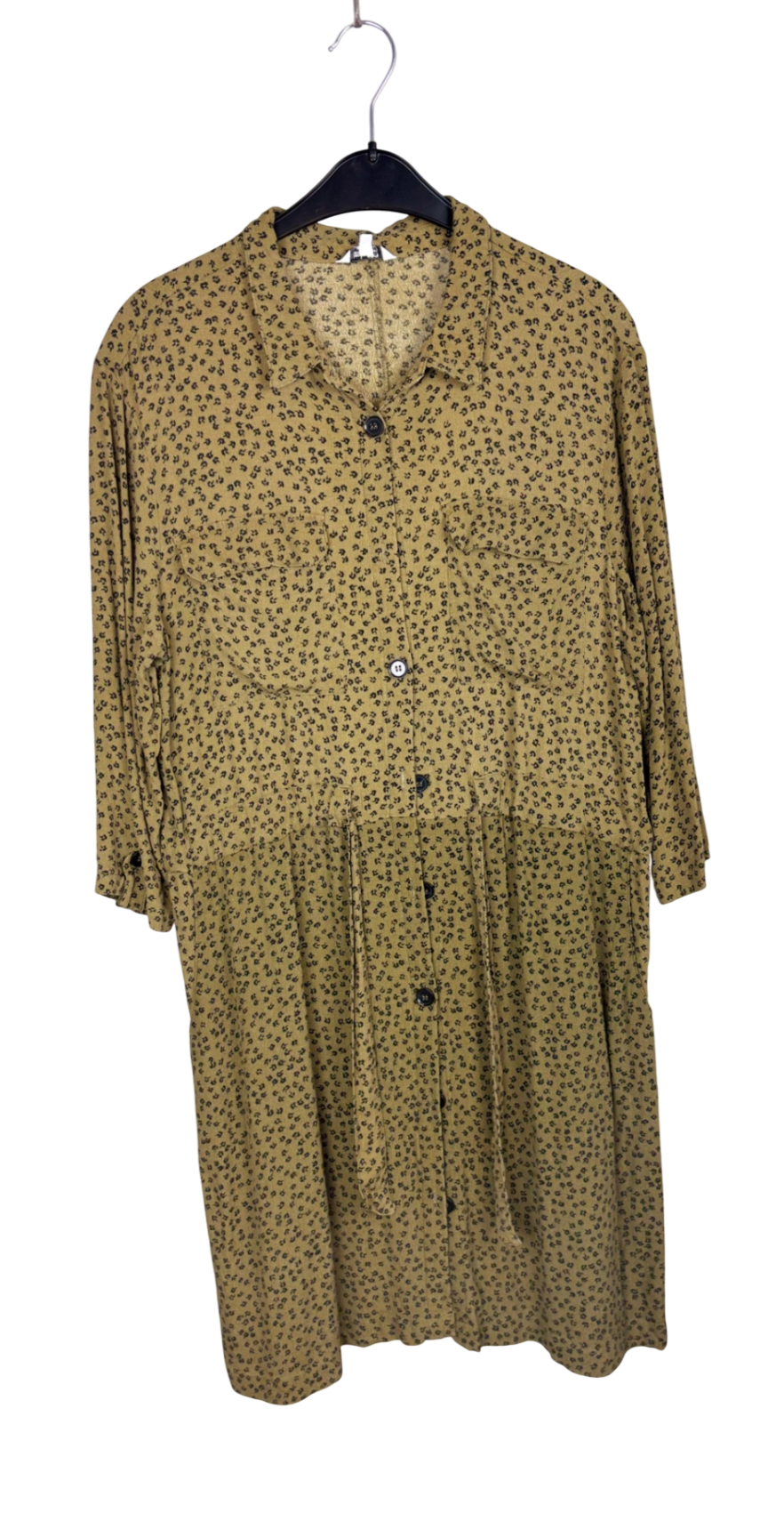 mbym Bekleidung, Kleid Grün mit muster - L,