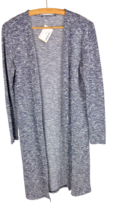 Strickjacke Grau-Weiß, S