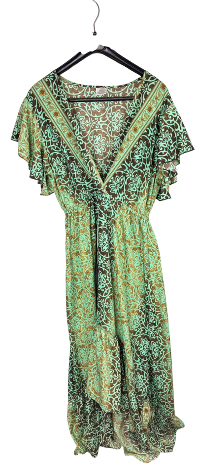 Bekleidung, Kleid Grün/Braun - , Gut