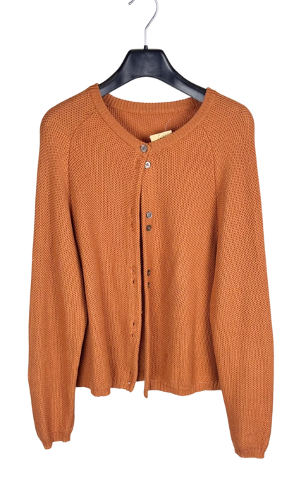 Bekleidung, Strickjacke Orange