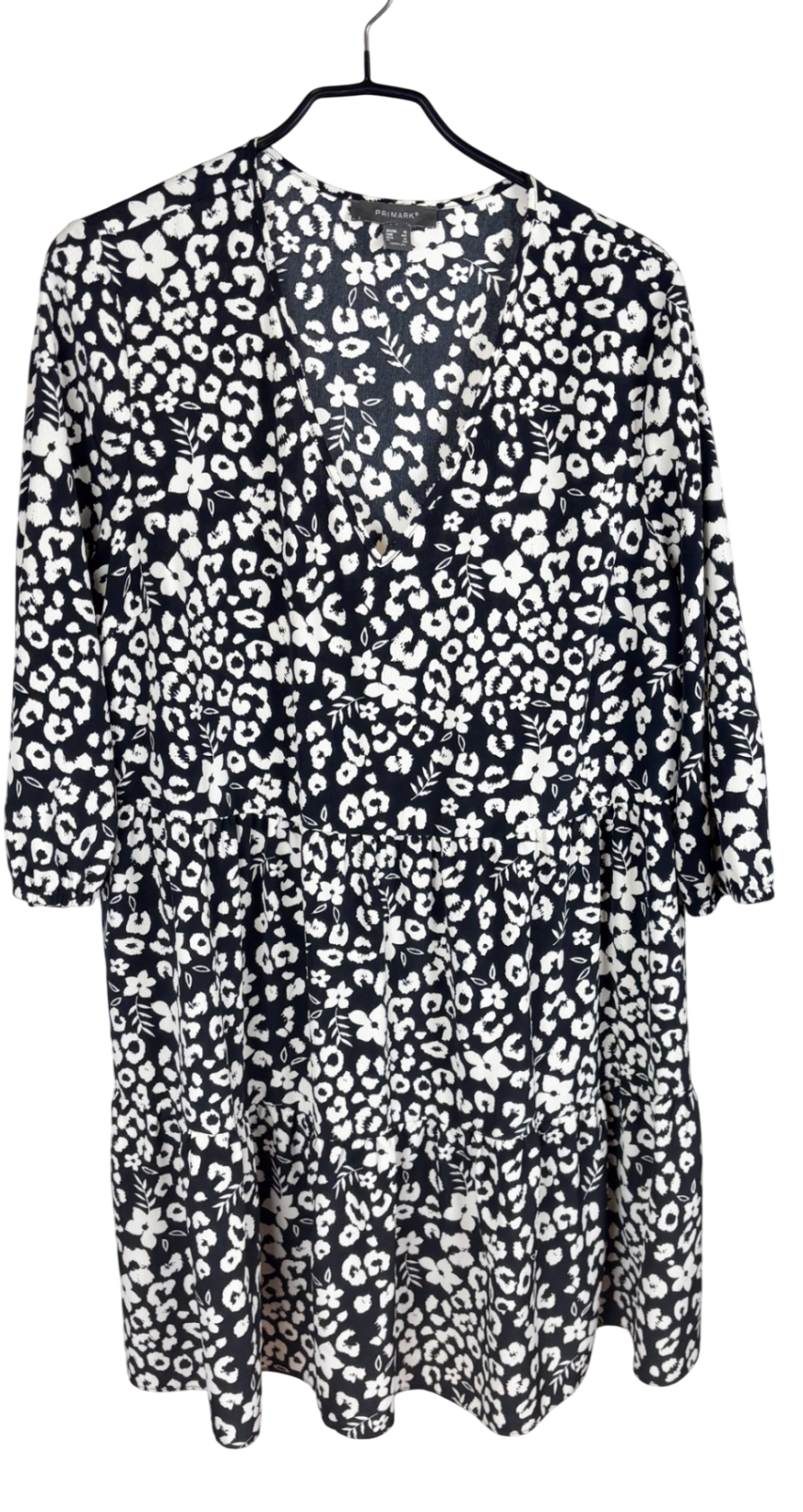 Primark Kleid Schwarz und Weiß - 44, Neu ohne Etikett