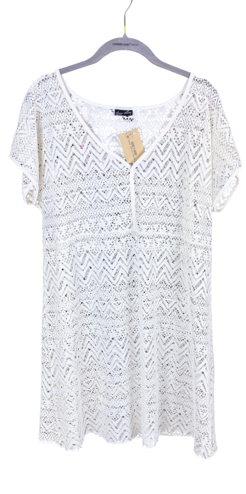 Beach Hemd Weiß - L,