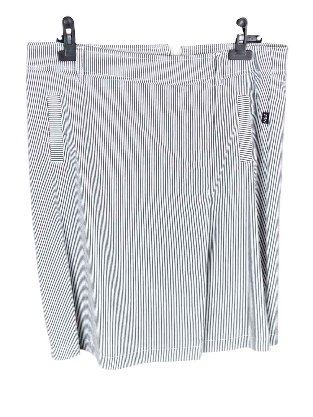 Rock Weiß Blau Gestreift 44,