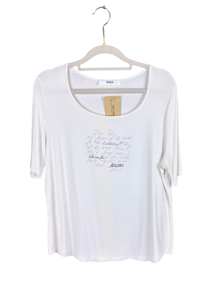 BIBA Bekleidung, T-Shirt Weiß - 40, Sehr gut