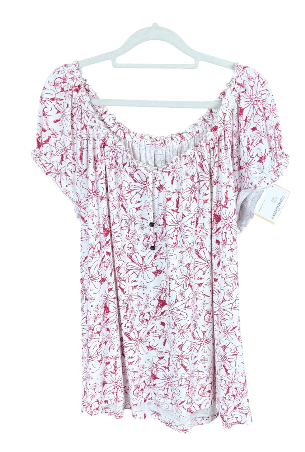 T-Shirt Rot/Weiß M/L,