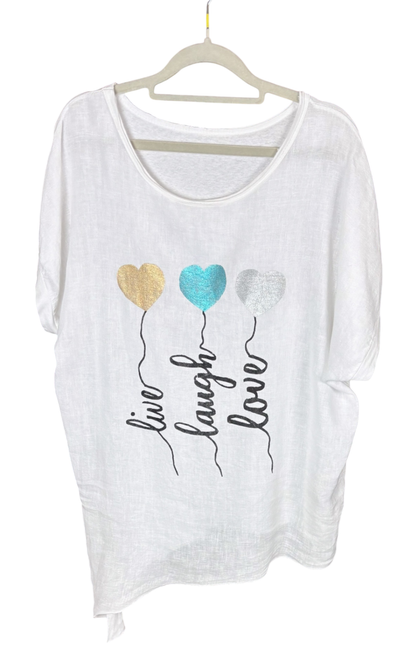 T-Shirt Live-Lauge-Love L,