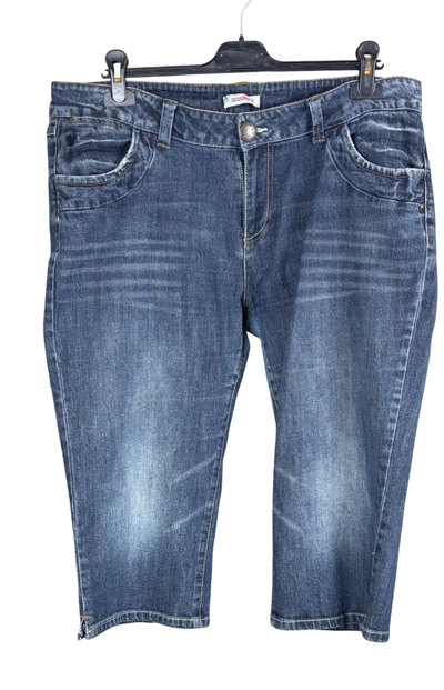 Kurze Jeans Hose Blau - 44,