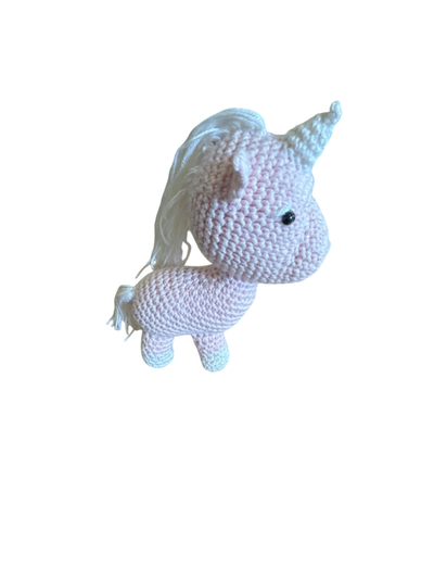 Einhorn Handmade Rosa und Weiß, Neu