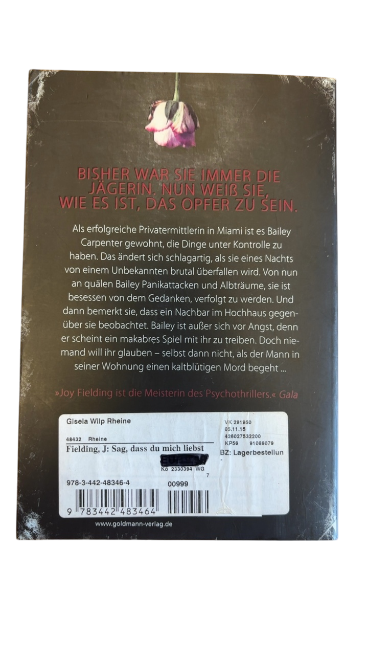 Goldmann, Joy Fielding - Sag, dass du mich liebst, Gut
